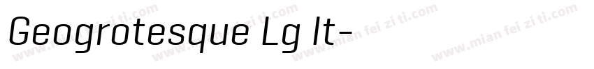Geogrotesque Lg It字体转换